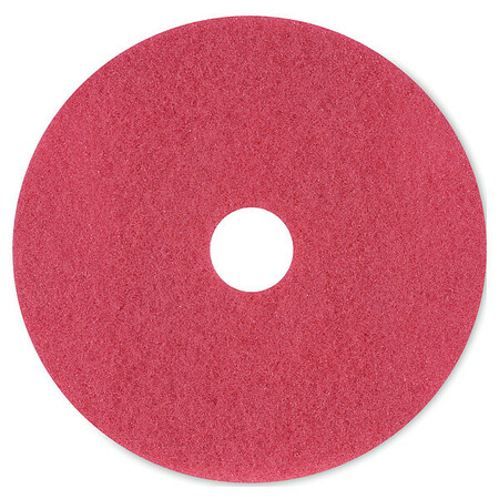 PREMIERE PADS Floor Pads, Buffing, 20in, Red, PK5 PAD 4020 RED