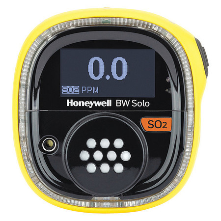 HONEYWELL Single Gas Detector, Black/Yellow, 2-5/8"H BWS1-S-Y