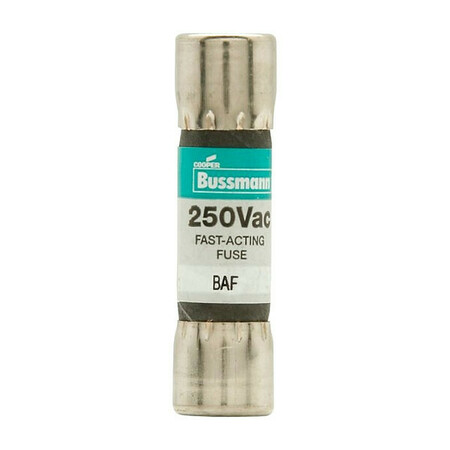 EATON BUSSMANN Midget Fuse, BAF Series, Fast-Acting, 8A, 250V AC, Non-Indicating, 10kA at 125V AC, 200A at 250V AC BAF-8