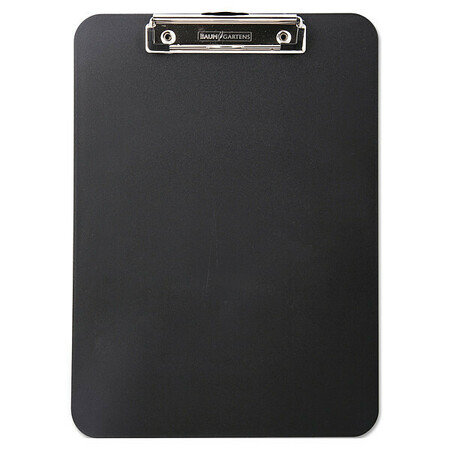 BAUMGARTENS 8-1/2" x 11" Clipboard, 1/2" capacity, Black 61624