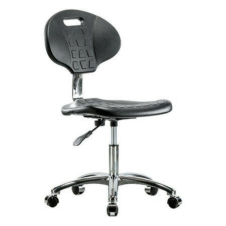 Blue Ridge Ergonomics Desk Chair, 16-1/2" to 21-3/4", No Arms, Black BR-CLR-TPDHCH-CR-A0-CC-BLK