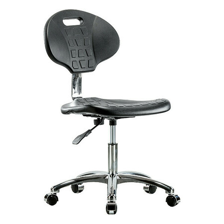 BLUE RIDGE ERGONOMICS Desk Chair, 16-1/2" to 21-3/4", No Arms, Black BR-CLR-TPDHCH-CR-A0-CC-BLK