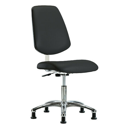 BLUE RIDGE ERGONOMICS Vin Desk Chair w/ Med Bk Gld BLK CL10 BR-CLR-VDHCH-MB-CR-RG-8540