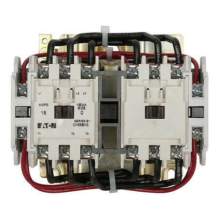 EATON 120VAC Reversing Magnetic Contactor 3P 9A NEMA 00 CN55AN3AB