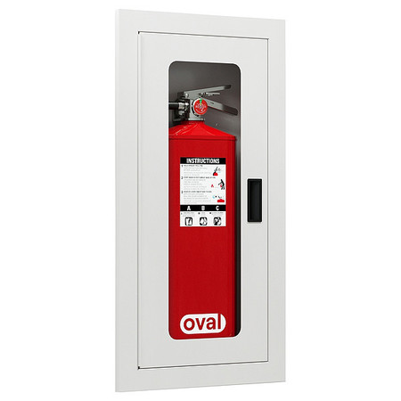 OVAL Fire Extinguisher Cabinet, 31.125" O.H CRST-010100