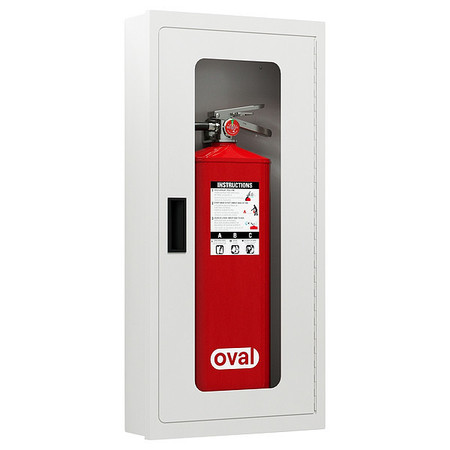 OVAL Fire Extinguisher Cabinet, 29.125" O.H CSST-010100