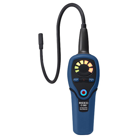 REED INSTRUMENTS Combustible Gas Leak Detector, Low/High Sensitivity C-383