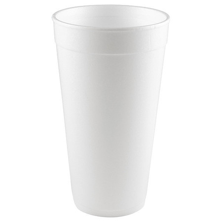 Zoro Select Disposable Cold/Hot Cup 20 oz. White, Foam, Pk500 C2022
