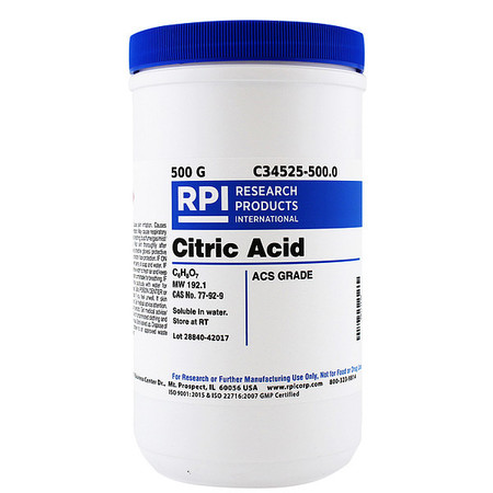 Rpi Citric Acid, 500g C34525-500.0