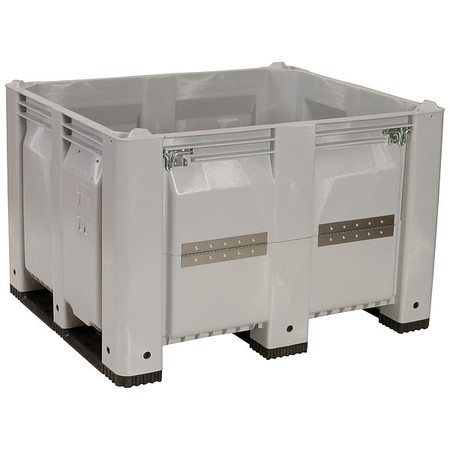 DECADE PRODUCTS Gray Bulk Container, Plastic, 25.4 cu ft Volume Capacity C0130DDL-104
