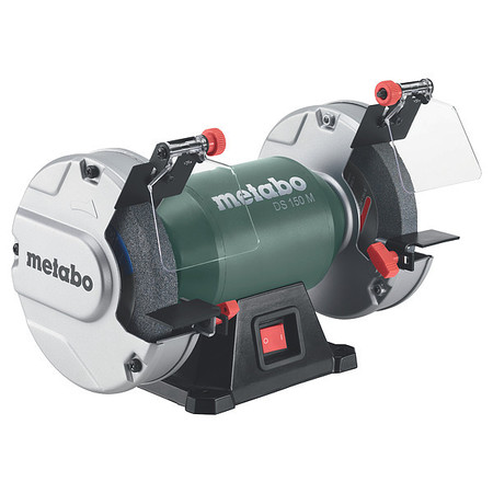 Metabo Bench Grinder, 6 in Max. Wheel Dia, 3/4 in Max. Wheel Thickness, 36/60 Grinding Wheel Grit DS 150 M