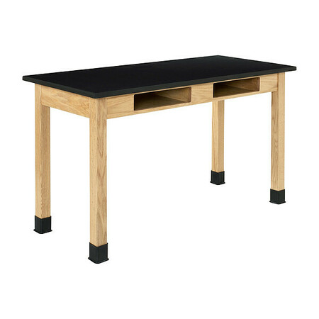 DIVERSIFIED WOODCRAFT Compartment Table, Oak, 30 in Overall L. C7204K30N