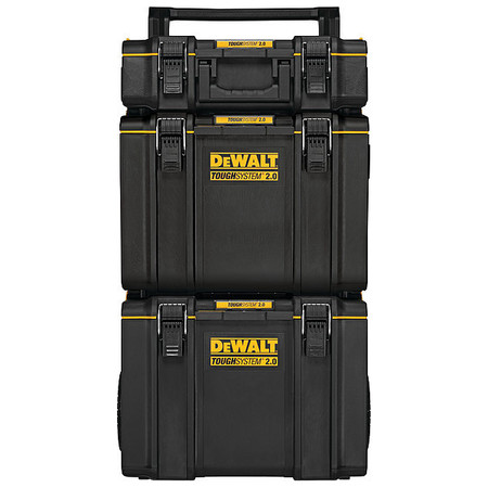 DEWALT ToughSystem 2.0 Rolling Tower Tool Box, Multi, Black, 24 in W x 20 in D x 38 in H DWST60436