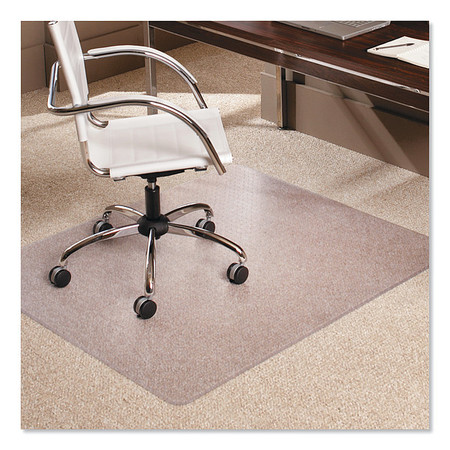 ES ROBBINS Chair Mat 46"x60", Rectangular Shape, Clear, for Carpet 128371