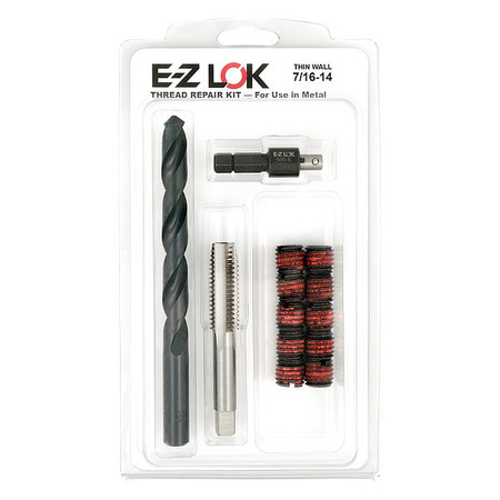 ZORO SELECT Thread Repair Kit, Self Locking Thread Inserts, Steel, 10 Inserts EZ-310-7