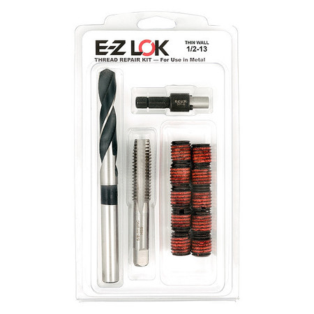 ZORO SELECT Thread Repair Kit, Self Locking Thread Inserts, Steel, 10 Inserts EZ-310-8