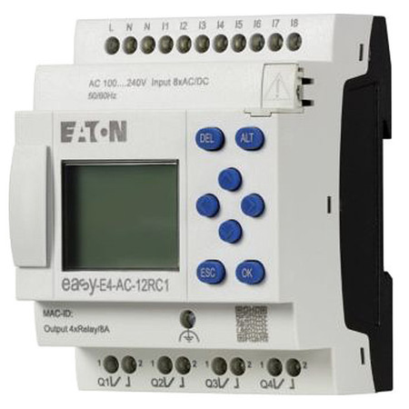 EATON Extension Module, Inputs 8, Outputs 4 EASY-E4-AC-12RC1