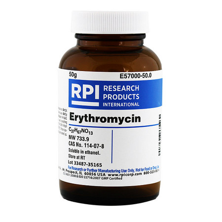 RPI Erythromycin, 50g E57000-50.0