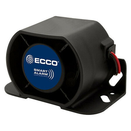 ECCO Back Up Alarm, Drawn 0.7A, 3-7/64" H, Black EA9724