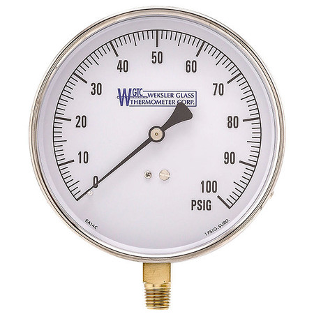 WGTC Differential Pressure Gauge, 0 to 100 psi EA14C