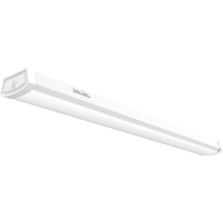 LITHONIA LIGHTING Low Profile Wraparound Fixture, 4ft L, 55W FMLWL LNK 48 ALO4 8SWW2