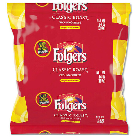 FOLGERS Coffee, Classic Roast, 1.4 oz., Packet, PK40 2550010117