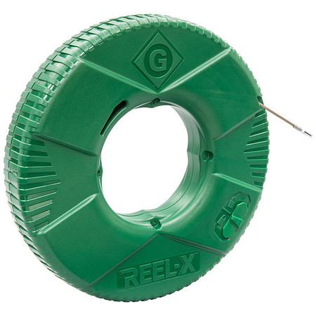 GREENLEE Steel Fish Tape Bulk Pack, Flat, 1/8" dia FTXS-125BP