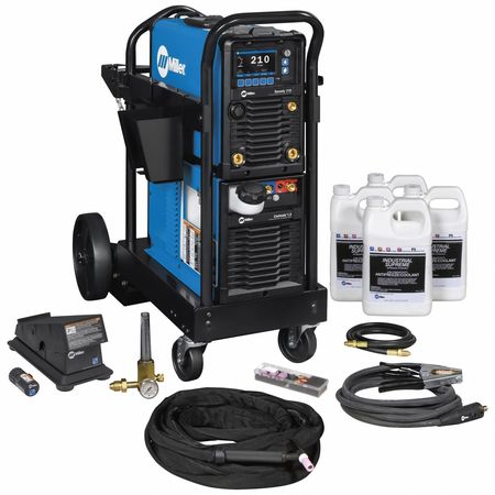 MILLER ELECTRIC TIG Welding Package, 210A, Blue 951936