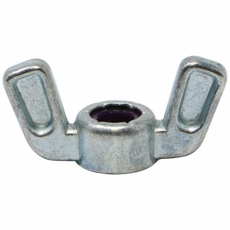 Zoro Select Wing Nut, 1/4"-20, Zinc Alloy, Zinc Plated, 19/64 in Ht, 1-1/4 in Max Wing Span, 20 PK 4CAR7