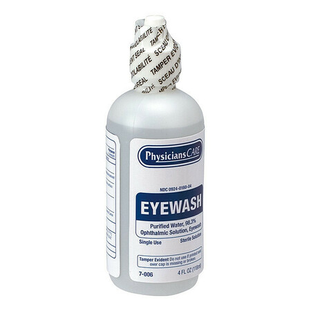 First Aid Only First Aid Kit Refill, Eye Wash, 4 Oz Bottle FAE-7016