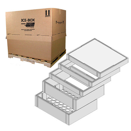 POLAR-TECH Insulated Shipping Kit, 2", Corrugate GE101 AV SK2EC