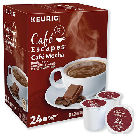 CAFE ESCAPES Coffee, 12.48 oz Net Wt, Ground, PK24 6803
