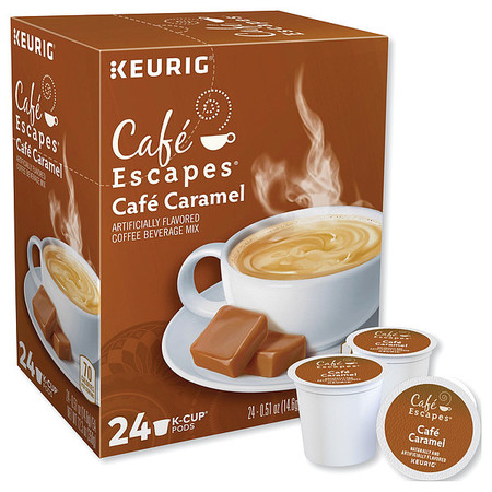 CAFE ESCAPES Coffee, 12.24 oz Net Wt, Ground, PK24 6813