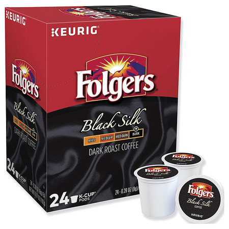 FOLGERS Coffee, Black Silk, 0.28 oz., PK24 6662