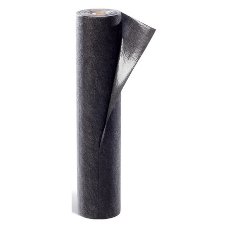 Pig Absorbent Roll, 4 gal, 3 ft x 10 ft, Universal, Black, Polypropylene GRP36203-BK