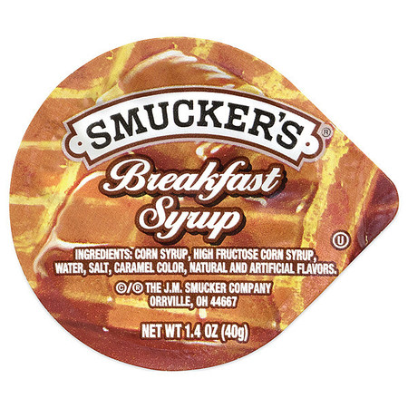 SMUCKERS Breakfast Syrup, 1.4 oz, 100 Ct, PK100 2283