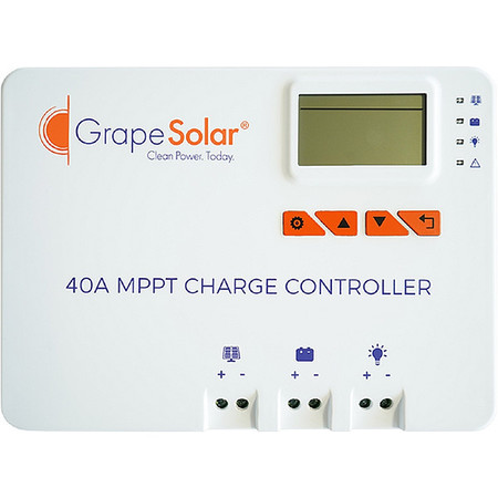 Grape Solar Charge Controller, 45A Max. Current GS-MPPT-ZENITH-40
