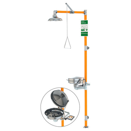 GUARDIAN EQUIPMENT Safety Station with Eyewash, NPT Inlet G1991BC