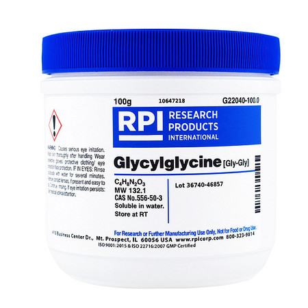 RPI Glycylglycine (Gly-Gly), 100g G22040-100.0