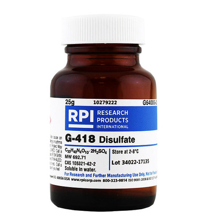 RPI G-418 Disulfate, 25g G64000-25.0