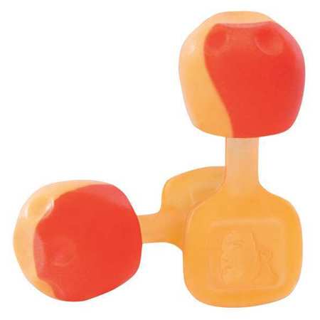 HONEYWELL HOWARD LEIGHT TrustFit(TM)Pod Reusable Foam Ear Plugs, Pod Shape, 28, Orange, 100 PK TRUSTFITPOD-1