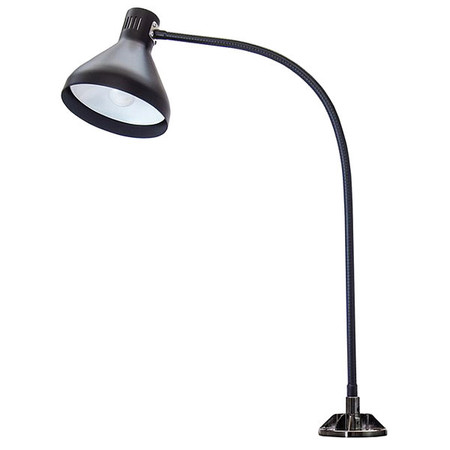 O.C. WHITE CO Task Light, Gooseneck, 8.5 W, Black HDT-33GN-MB