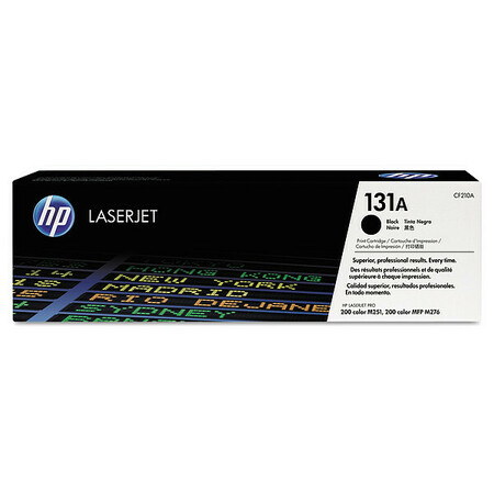 Hp Toner Cartridge, 1600, Black CF210A