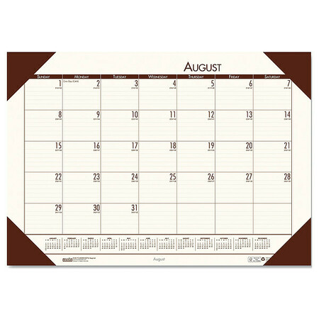 HOUSE OF DOOLITTLE 18-1/2 x 13" Academic Desk Pad Calendar, Cream HOD012541