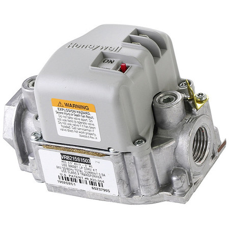 HONEYWELL HOME Gas Valve, Nat/LP, Direct, 24VAC, 2.5 to 3.5" WC, Standard Opening VR8215S1503