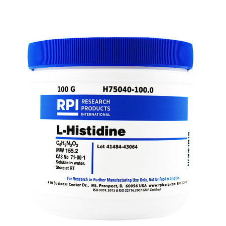 RPI L-Histidine USP Grade, 100g H75040-100.0