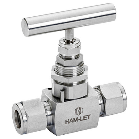 HAM-LET SS Screwed Bonnet Needle Valve, 3 1/10" L H-99S-00-SS-L-NR-1/2