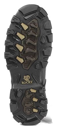 Rocky Size 13 EE Men's 8 in Work Boot Steel Work Boot, Brown FQ0006486