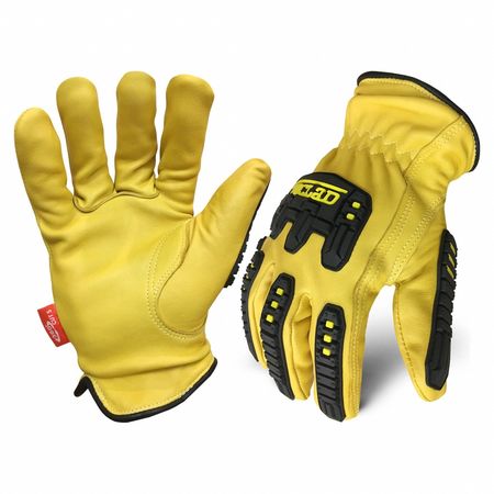 IRONCLAD PERFORMANCE WEAR Leather Work Glove, Tan, 2XS/5, Leather, PR ILD-IMPC5-00-XXS