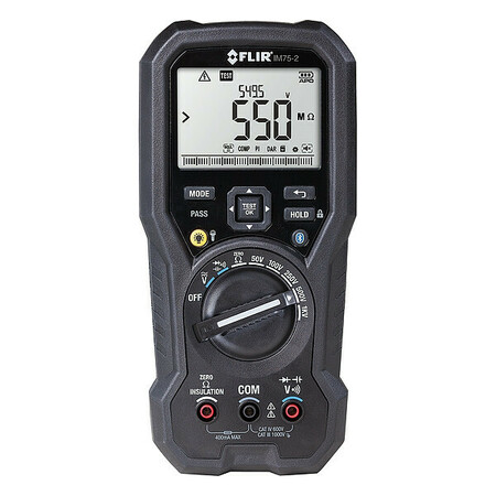 FLIR Digital Multimeter, 3.7 in H, 8.1 in W IM75-2